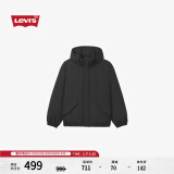 Levi's李维斯24秋季男士可收纳风帽御寒羽绒服都市轻户外 黑色 L