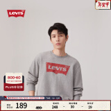 Levi's【情侣同款】李维斯新情侣装卫衣popwavelogo印花 灰色0026 M