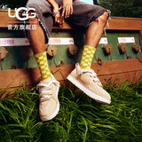 UGG秋季男士时尚双色系带街头休闲板鞋 1169493MDSD|芥菜籽色 43