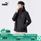 彪马（PUMA）男子修身山系户外机能风运动拉链连帽梭织夹克外套848287 黑色-01 XL (185/104A)