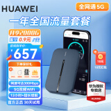 华为随身wifi3 pro支持5G 4G设备移动无线路由器网卡5g双频插卡上网车载热点无限通用流量卡随行便携式 E5783蓝色+【一年流量套餐 月享2000G 】