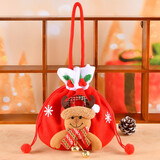 新新精艺圣诞装饰苹果袋圣诞礼物袋手提袋平安夜平安果糖果袋圣诞麋鹿款