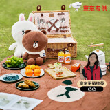 牧高笛（MOBIGARDEN）LINE FRIENDS联名 户外露营便携野餐垫 NX21663001 布朗熊棕