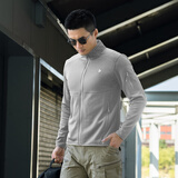 龙牙隐拓轻暖Polartec抓绒衣秋冬户外舒适保暖抓绒外套 南极灰 XL 185/104A