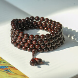 乘鲤本命年马年印度小叶紫檀手串男女文玩佛珠手链108颗念珠高油密6mm