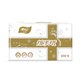 心相印擦手纸200张酒店宾馆办公楼商务用纸洗手间擦手纸吸水纸 200抽*1包