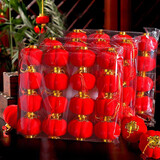 新新精艺灯笼红灯笼串16个装元旦装饰乔迁挂饰室内外场景布置绿植挂件8#