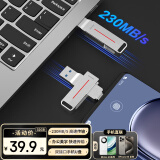 联想生态品牌异能者32GB Type-C USB3.2 U盘 F502 MAX 银色150MB/s手机电脑两用360°旋转双接口优盘