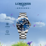 浪琴（LONGINES）瑞士手表 康卡斯潜水系列 机械钢带男表L37424966