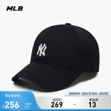 MLB帽子男女四季软顶棒球帽休闲运动鸭舌帽3ACP7701N-50BKS-F/黑色