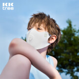 kocotreekk树儿童口罩防紫外线护眼角宝宝防晒立体口罩户外透气 暮云灰 L