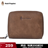 暇步士（Hush Puppies）卡包男真皮零钱包男证件夹风琴式收纳包名片夹生日礼物礼盒装