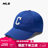 MLB帽子男女情侣棒球帽大标软顶鸭舌帽四季运动帽3ACP6601N-45RBS-F