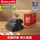 FIREPLUS烧烤炭无烟果木炭家用耐烧炭户外烧烤炉围炉火锅环保烧烤碳 10斤木炭+引火块*4+碳夹