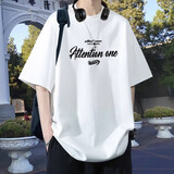 尘行者美式重磅短袖t恤男纯棉夏季宽松上衣服五分半袖学生ins潮牌打底衫 【畅销版 230G短T】T632白色 XL