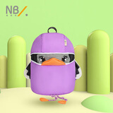 纽贝乐儿童书包女孩男童卡通防走失宝宝背包女童可爱外出旅游双肩包包 愤怒的小鸟(2-5岁，带牵引绳)