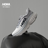 HOKA ONE ONE男款春季邦代8公路跑鞋BONDI 8轻盈缓震透气 鲨鱼灰 / 雾灰(建议拍大半码) 41