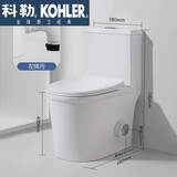 科勒（KOHLER）虹吸超旋式墙排后排马桶左排右排式侧排式小户型大口径防臭坐便器 C款大户型虹吸式超旋+墙排70cm
