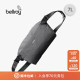 Bellroy澳洲Lite Sling 7L 春季新款轻行胸包户外骑行防轻泼水机能斜挎包 格纹灰7L