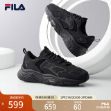 FILA 斐乐男鞋老爹鞋火星鞋复古跑鞋秋季时尚休闲运动鞋 黑-F52M232105FBK 41