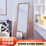 L&S穿衣镜子全身镜壁挂落地试衣镜高清镜子 升级款-香槟金150*50cm