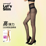Let's slim丝袜压力瘦腿袜春夏薄款防晒女美腿显瘦防勾丝连裤袜 15D黑色 高弹力 均码