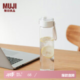 无印良品（MUJI）共聚酯 便携水杯高颜值运动水杯塑料杯 透明 750ml