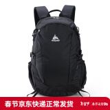 极地（onepolar）登山包户外背包男双肩旅行徒步运动休闲轻便背包女25L 黑色