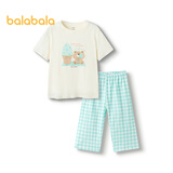 巴拉巴拉睡衣套装男女童家居服空调服夏款【miiiiichan IP】209225171208