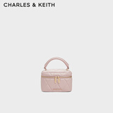 CHARLES&KEITH菱格链条手提斜挎小方包生日礼物CK2-80782534 Light Pink浅粉色 小包