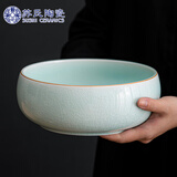 苏氏陶瓷（SUSHI CERAMICS）汝窑卵青圆融茶洗开片可养金线茶具配件茶渣缸杯茶道配件