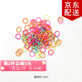 倾欣儿童宝宝迷你发圈小女孩头绳不伤发橡皮筋小号可爱扎马尾婴儿发绳 亮彩色(直径1.5) 100根