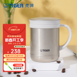 虎牌（TIGER） 保温杯茶滤网杯办公型不锈钢真空杯水杯 CWM-A035 350ml 金灰色NN