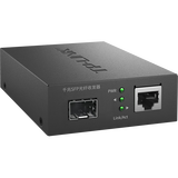 普联（TP-LINK）千兆SFP光纤收发器 1SFP+1GE 需外接光模块 即插即用 TL-FC313F