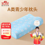 奥罗玛斯（aeromax）A类全棉儿童枕记忆棉枕头学生宿舍成长枕芯小孩子四季通用枕芯