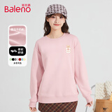 班尼路（Baleno）牛奶丝圆领卫衣女2025年春秋季女装新款潮流百搭时尚休闲上衣