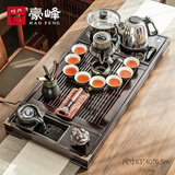 豪峰2025新款整套功夫茶具套装家用实木茶盘一体烧水壶茶壶父亲节礼物