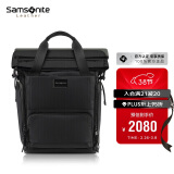 新秀丽（Samsonite）高端时尚双肩包电脑包16英寸男女背包牛皮革休闲大容量TM7*003