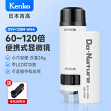 KENKO日本肯高迷你便携式显微镜STV-120M鉴定工具观察探索微观儿童礼物 STV-120M+手机夹+包+12片标本