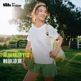蕉下（beneunder）安心品质t恤女短袖凉感宽松吸汗防晒户外CC959霜奶白M