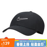 耐克NIKE运动配饰男女太阳帽棒球帽CLUB CAP帽子FB5369-010黑L/XL