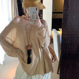 多想余防晒罩衫长袖t恤女打底衫女士可外穿洋气内搭纯欲风上衣慵懒春夏 两件套燕麦色上衣 均码建议70-130斤