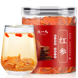 陈一凡 红参 红人参片泡茶人参皂苷老年人滋补养生茶单罐装45g