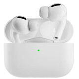 昶领Airpodspro2无线蓝牙耳机保护套纯色防尘防摔防滑耐磨防指纹可无线充电创意保护软壳 【珍珠白】AirPodsPro2丨硅胶耳机套 通用