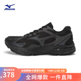 美津浓（MIZUNO）【RACER S】软底轻便运动跑步鞋子男女同款缓震透气休闲慢跑鞋 01/黑色 40.5 (260mm)