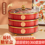 彩致（CAIZHI）水果盘新年果盘客厅干果收纳盒零食糖果盒 单层果盘CZ6237