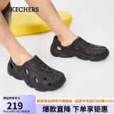 斯凯奇（SKECHERS）男鞋2024年夏季泡泡鞋透气洞洞鞋外穿凉拖鞋沙滩鞋243201