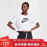 耐克NIKE女子T恤SPORTSWEAR ESSENTIAL短袖文化衫BV6176-100白M