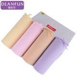 蝶安芬4条装 女士内裤女中高腰收腹无痕大码纯棉档弹力小平角短裤女975 975S组合1（紫+粉+黄+肤） XL