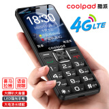 酷派（Coolpad）S680 4G全网通老年人手机超长待机大字大声音大按键双卡双待老年机老人手机学生备用功能机 黑色 2.4英寸-移动双卡版